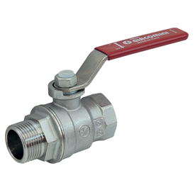 Кран шаровой латунь GIACOMINI R854Lх025 1", рычаг, вн/нар,  