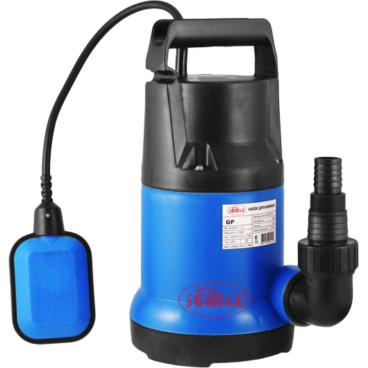 Насос дренажный  JEMIX GP-550/ДН-158-8 9.5м3/ч 8м 550Вт пластик,  с поплавковым выключателем