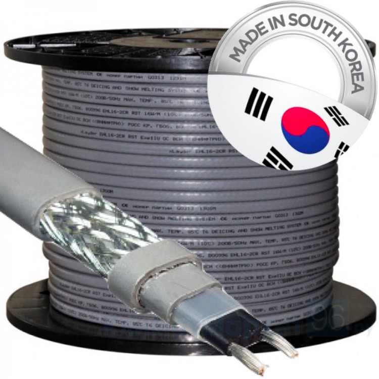 Кабель греющий КОРЕЯ SRL16 300м/бухта не экранированный