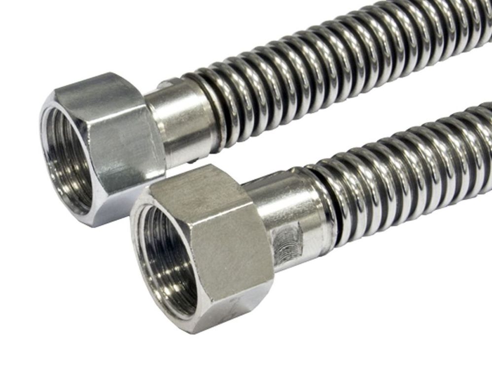 Подводка гибкая для газа сильфонная  120см 1/2", вн/вн 