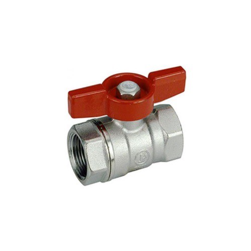 Кран шаровой латунь GIACOMINI R851х025 1", бабочка, вн/вн  