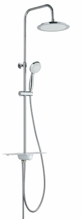 Душевая система Esko ST1010shelf Хром Белый
