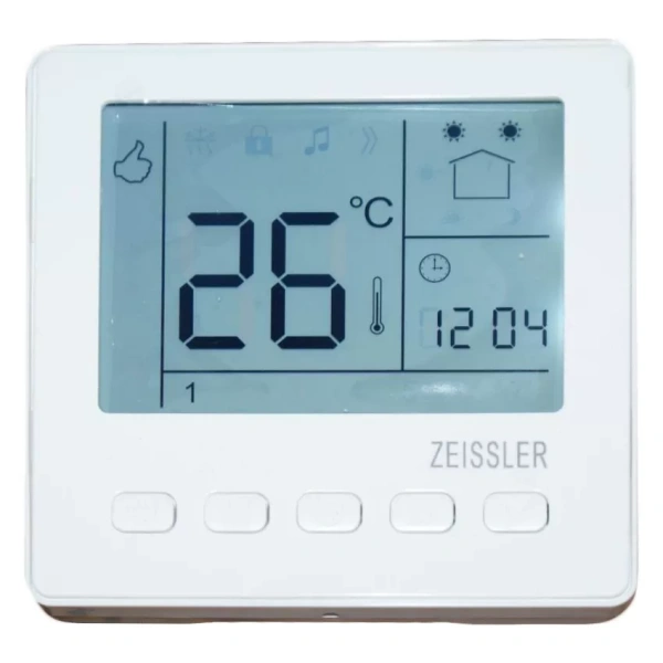 Термостат электронный TIM M7.713, LCD экран, 3A, 220V, t 5 -95°C, IP20 (с выносным датчиком RTC03)