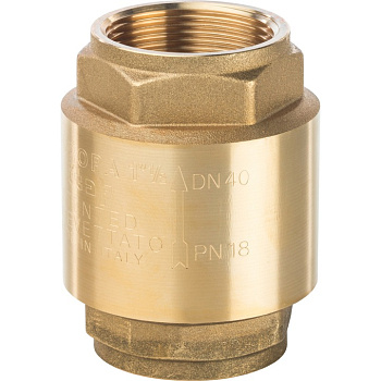 Клапан обратный PRO AQUA  1 1/2",   с пластиковым седлом, 