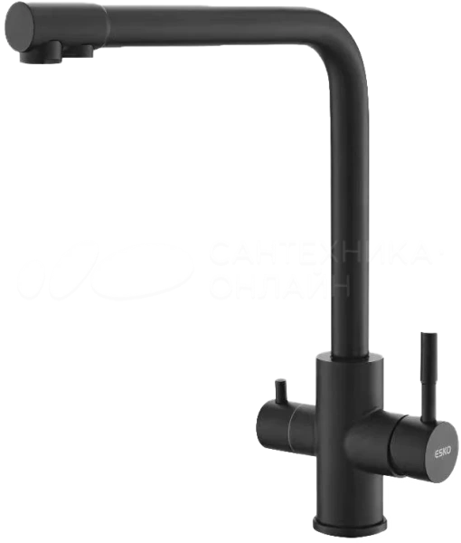 Смеситель для кухни ESKO Black K24 B  врезной, однорычажн. черный
