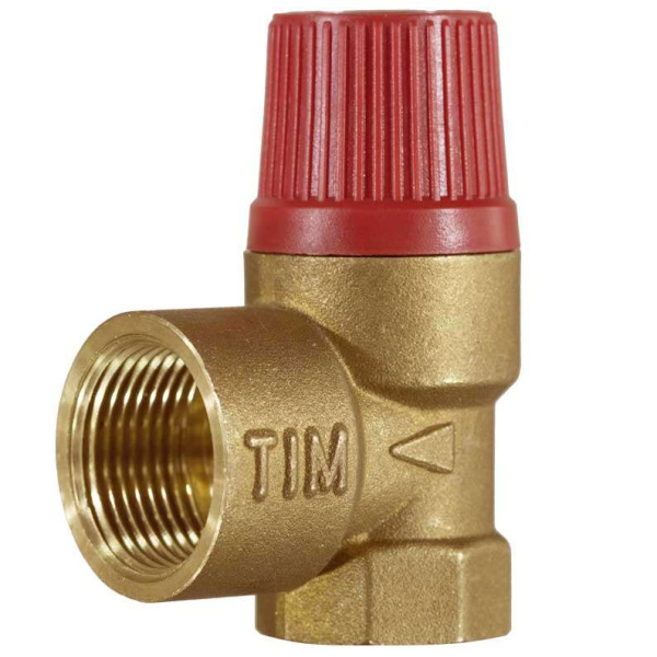 Клапан предохранительный мембранный TIM BL22FF-K-2, 1/2 вн., 2 bar, латунь